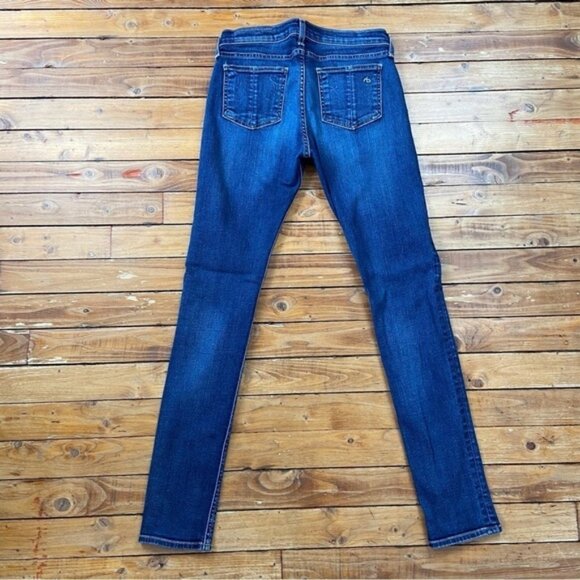 Rag bone mid rise skinny jeans stretchy denim medium rise blue size 26 - Picture 3 of 12